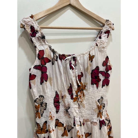 🍄50% White Midi Dress Butterfly - Picture 3 of 14